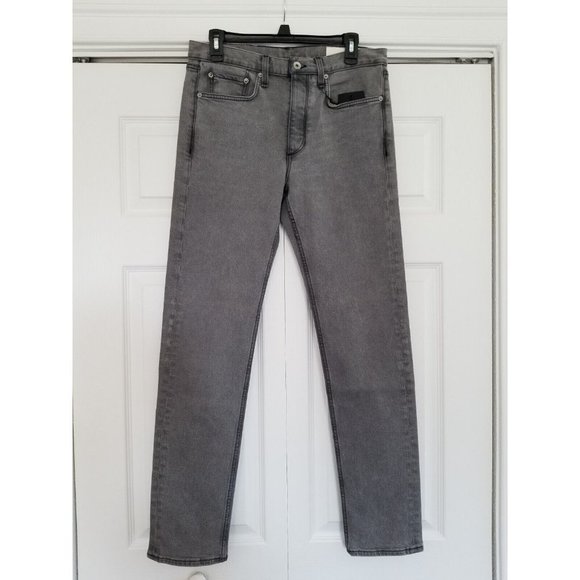 Rag & Bone Men's Greyson Fit 2 Slim Skinny Button-Fly Stretch Denim Jeans 34X30 - Picture 2 of 16